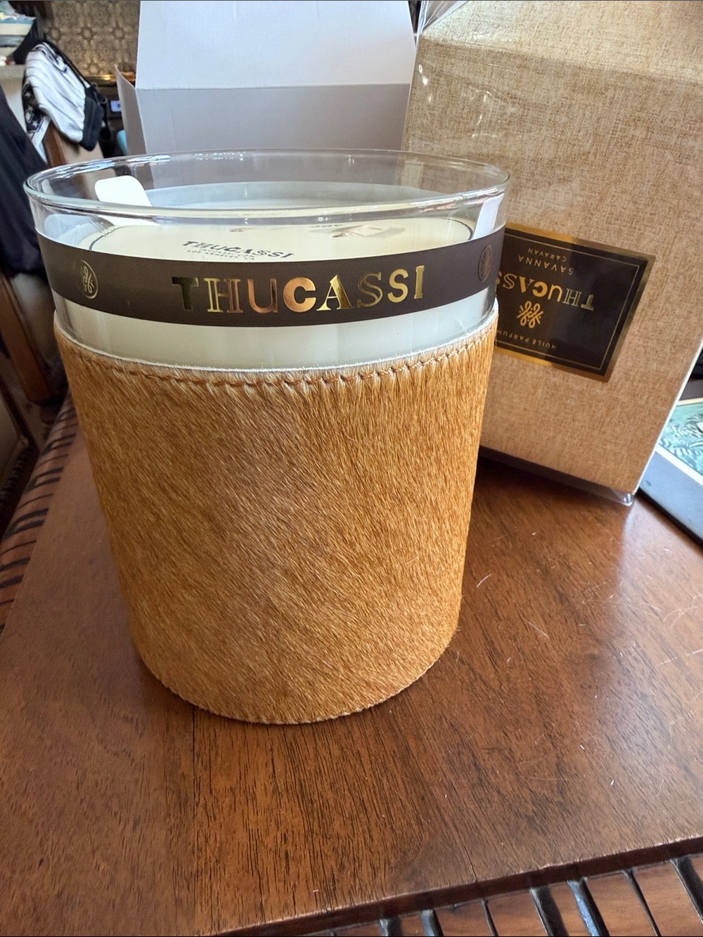 “38.8 oz THUCASSI” 2 Wick Exquisite Candle NIB